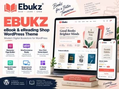 Ebukz - eBook and eReading WordPress Theme