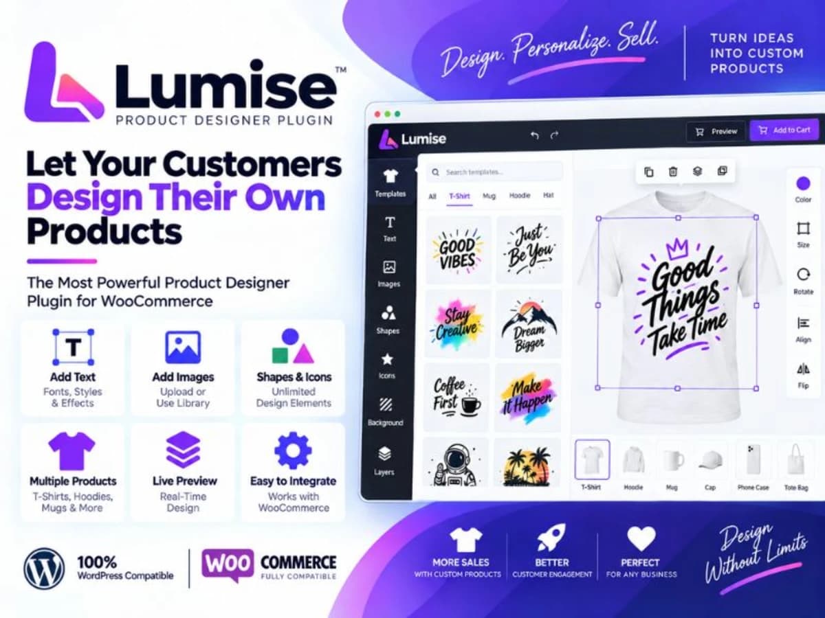 Lumise Product Designer Plugin