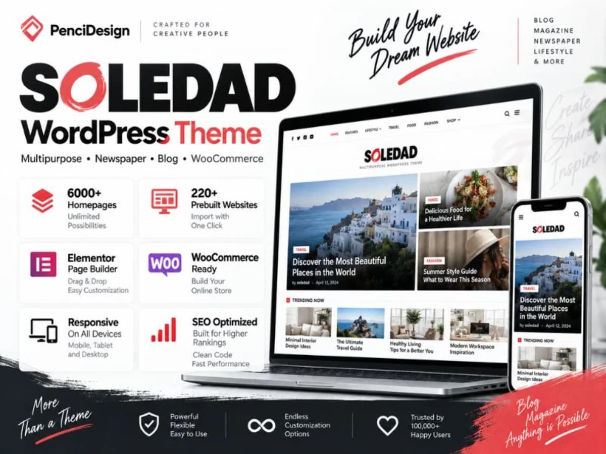 Soledad WordPress Theme ( Newspaper, Blog Theme )