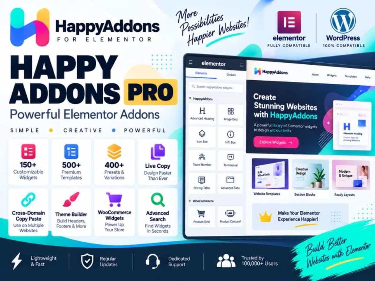 Happy Addons Pro For Elementor