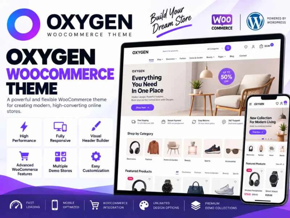 Oxygen WooCommerce Theme