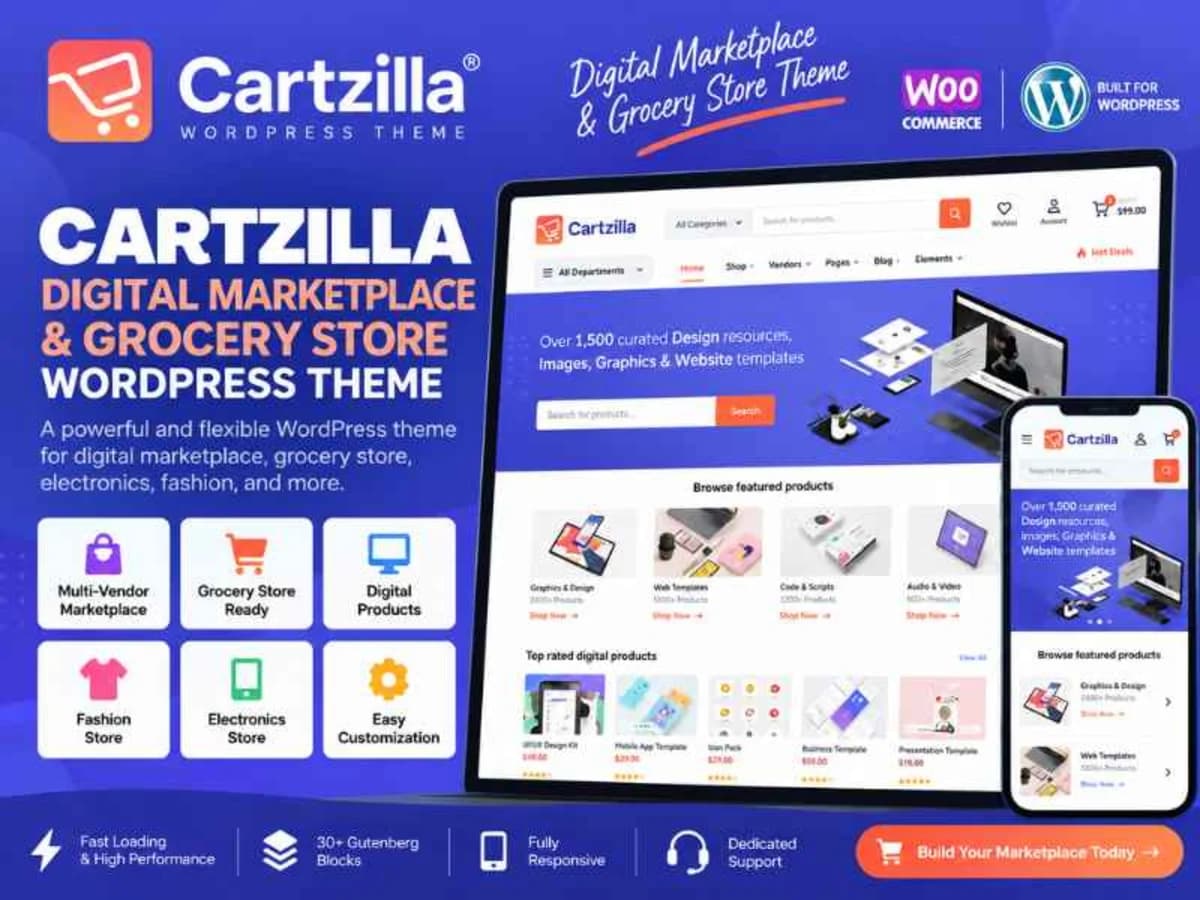Cartzilla - Grocery Store WordPress Theme