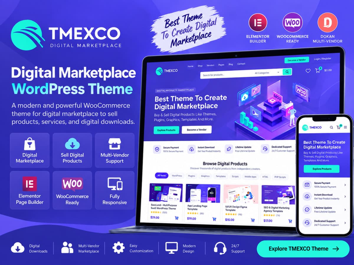 Tmexco – Digital Marketplace WooCommerce Theme