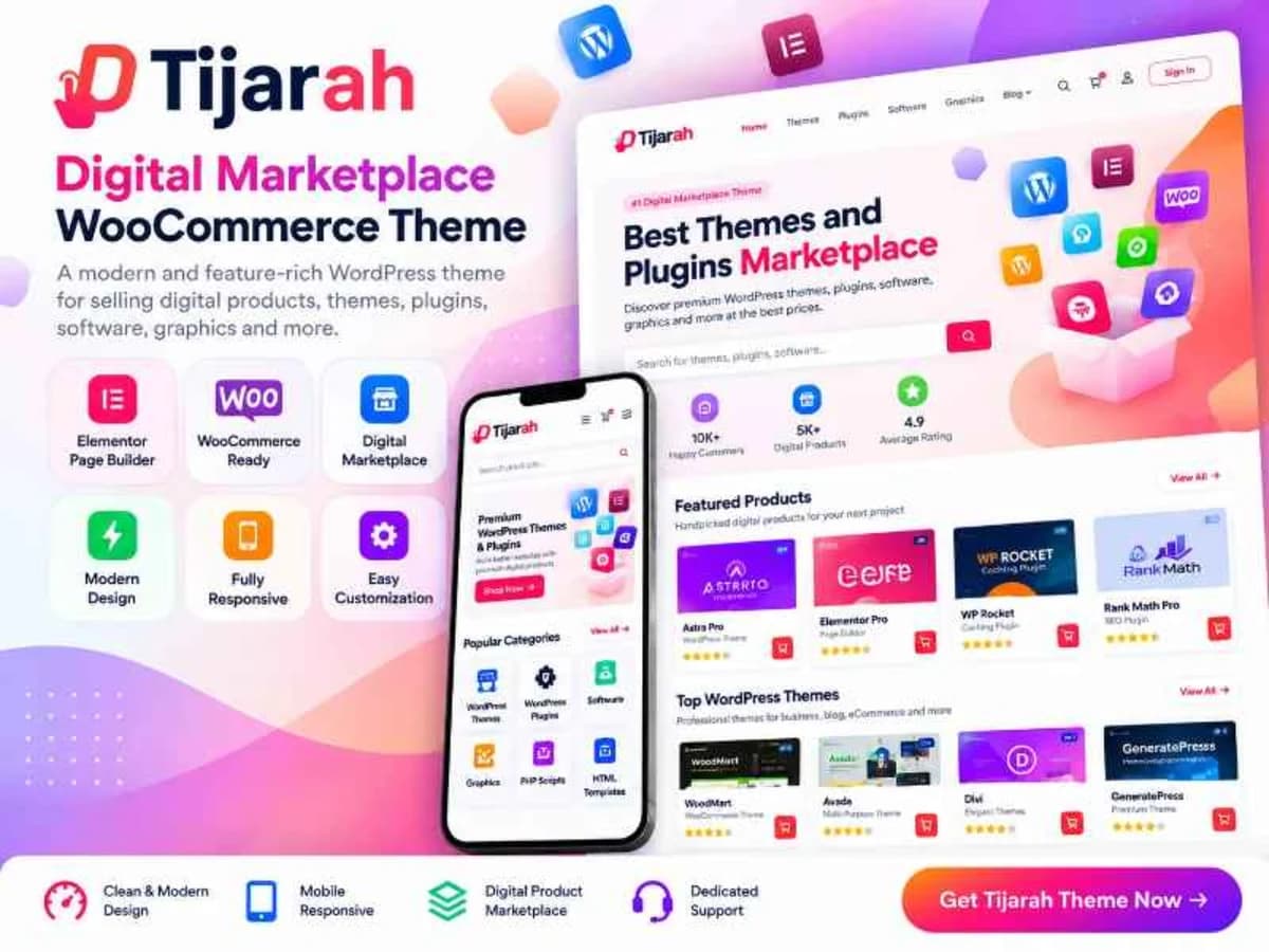 Tijarah WooCommerce Theme