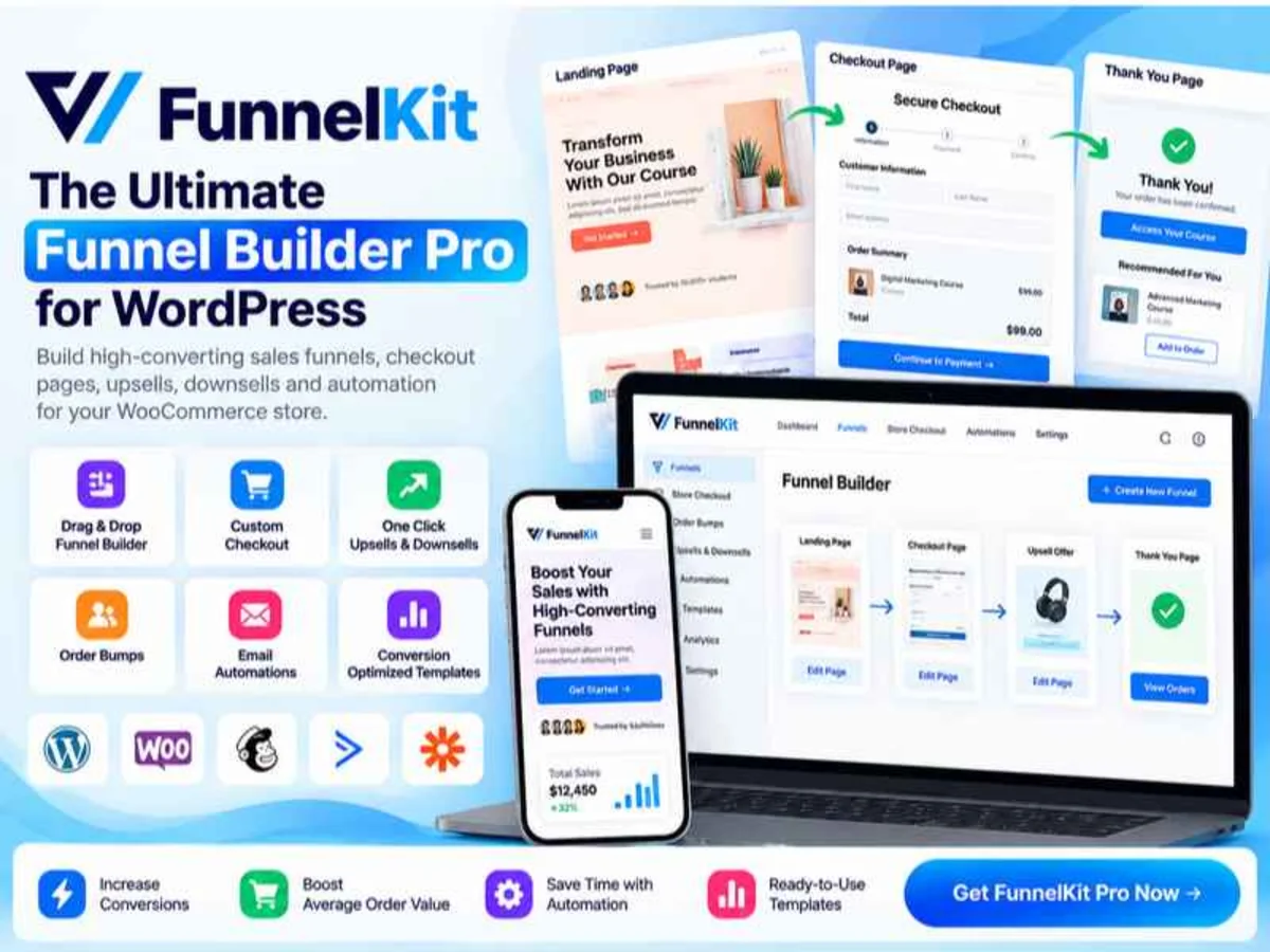 Funnelkit – Funnel Builder Pro