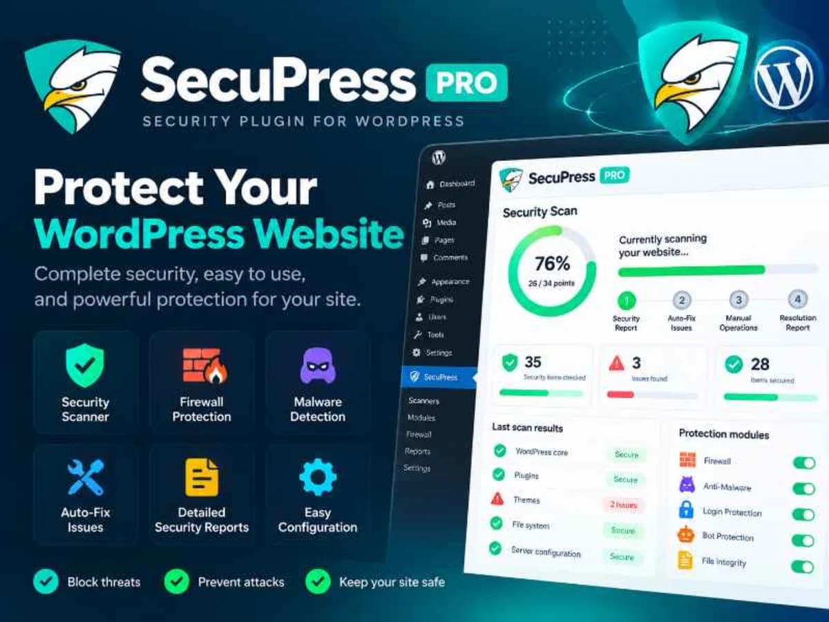 SecuPress Pro - Security Plugin for WordPress