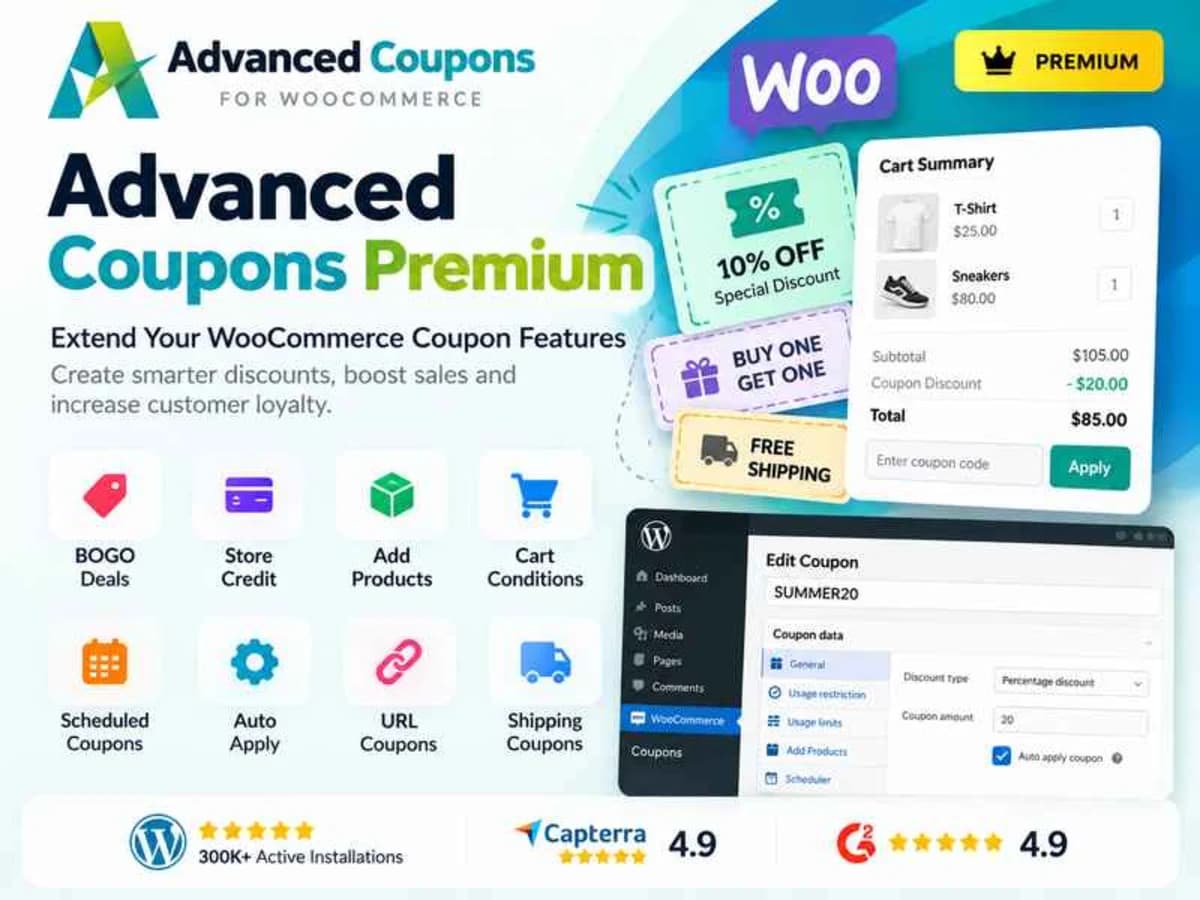 Advanced Coupons for WooCommerce Premium