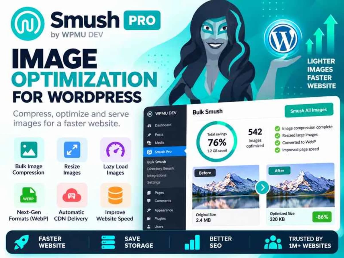 WP Smush Pro - Image Optimization Plugin