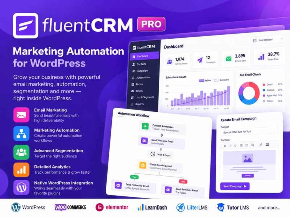 FluentCRM Pro - Marketing Automation For WordPress