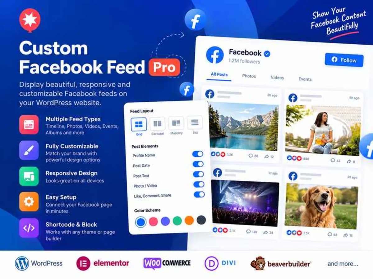 Custom Facebook Feed Pro