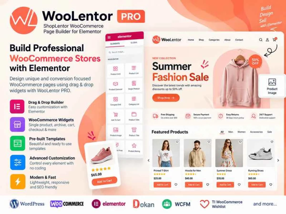 WooLentor Pro -ShopLentor WooCommerce Page Builder for Elementor