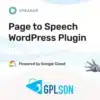 Speaker Page to Speech Plugin for WordPress