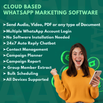 Cloud Based whatsapp marketing software