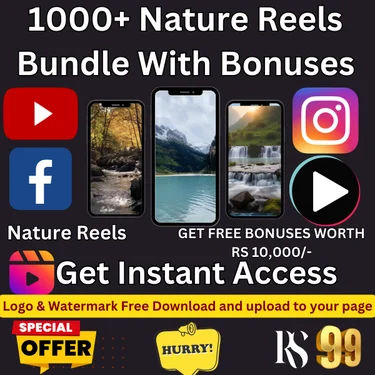 1000+ Nature Reels Bundle With Bonuses