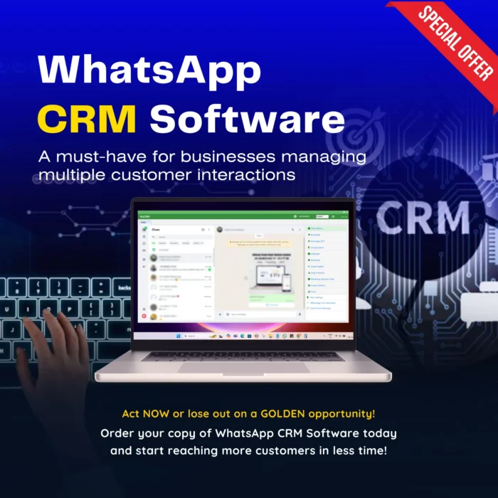 WhatsApp CRM Software (WaCRM) Multi-Account CRM with Resell Rights – Empower Your Business on WhatsApp